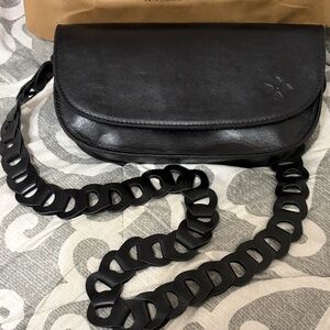 Patricia Nash Black  Leather Shoulder Bag
